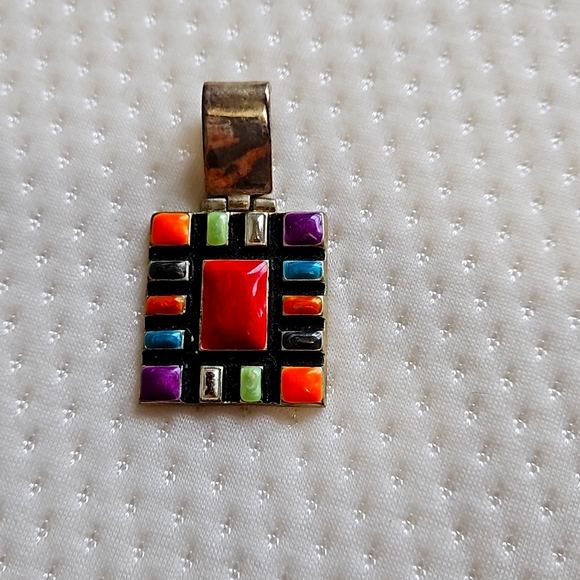 Vintage Retro 80s Abstract Pendant - Picture 3 of 7